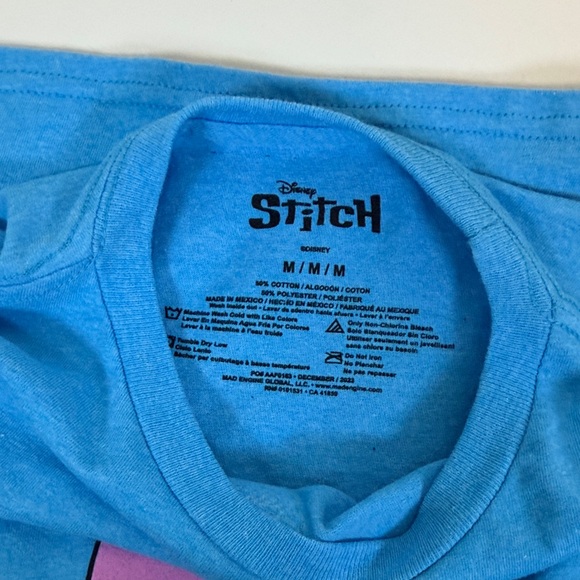 NWT Blue Disney Lilo & Stitch Surfing T-Shirt Youth Medium - Picture 4 of 5